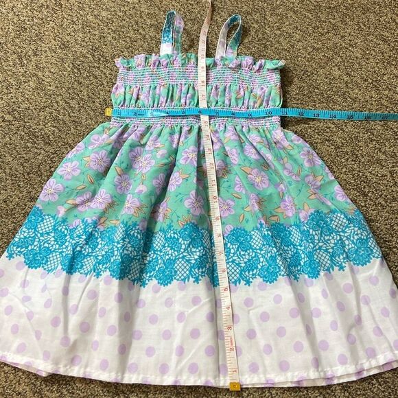 Floral Handmade Girls Dress Size 4/5 - Picture 11 of 15
